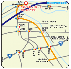 ゆめるんセンター地図（広域）