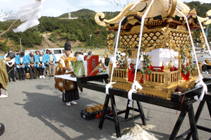 伊毘うずしお村での神事