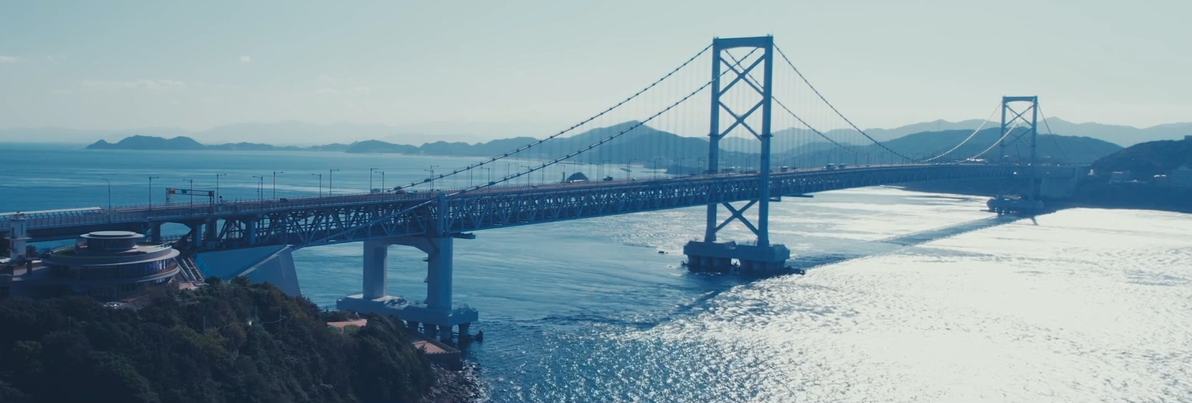 大鳴門橋の航空写真