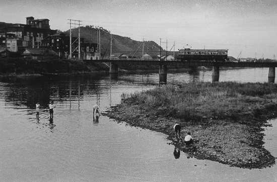 淡路島に電車が走っていた時の写真