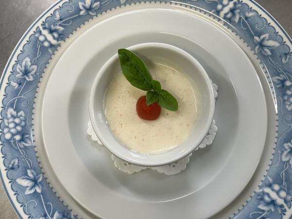 ミニトマト牛乳プリン