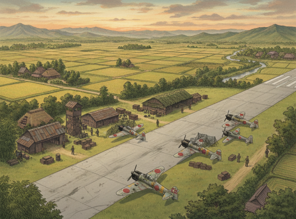 陸軍由良飛行場(イメージ図)