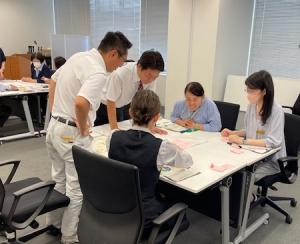 市役所での実践のようす