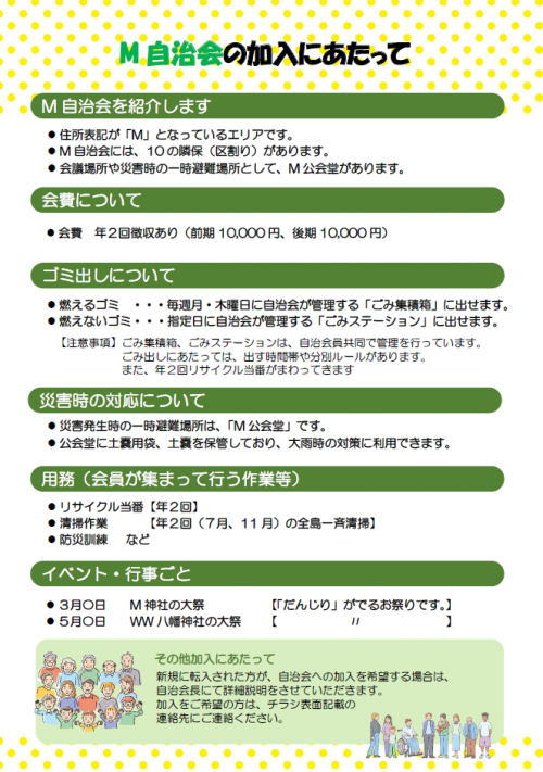 【サンプル】自治会に加入しよう!